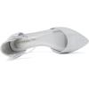 DREAM PAIRS Flapointed Women’s Casual D’Orsay Pointed Plain Ballet Comfort Soft Slip On Flats Shoes(All Silver)
