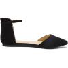 DREAM PAIRS Flapointed Women’s Casual D’Orsay Pointed Plain Ballet Comfort Soft Slip On Flats Shoes(Classic Black)