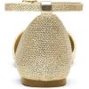DREAM PAIRS Flapointed Women’s Casual D’Orsay Pointed Plain Ballet Comfort Soft Slip On Flats Shoes(Gold/Glitter)