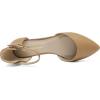DREAM PAIRS Flapointed Women’s Casual D’Orsay Pointed Plain Ballet Comfort Soft Slip On Flats Shoes(Nude)