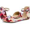 DREAM PAIRS Flapointed Women’s Casual D’Orsay Pointed Plain Ballet Comfort Soft Slip On Flats Shoes(Pink Floral)
