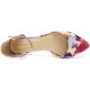DREAM PAIRS Flapointed Women’s Casual D’Orsay Pointed Plain Ballet Comfort Soft Slip On Flats Shoes(Pink Floral)