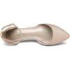 DREAM PAIRS Flapointed Women’s Casual D’Orsay Pointed Plain Ballet Comfort Soft Slip On Flats Shoes(Rose/Gold/Glitter)