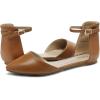 DREAM PAIRS Flapointed Women’s Casual D’Orsay Pointed Plain Ballet Comfort Soft Slip On Flats Shoes(Tan)