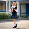 DREAM PAIRS Girls School Uniform Shoes Mary Jane Dress Flats(Little Kid/Big Kid)(Black/Pu)