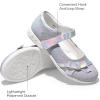 DREAM PAIRS Girls School Uniform Shoes Mary Jane Dress Flats(Little Kid/Big Kid)(Rainbow)