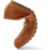DREAM PAIRS Loafers for Women Casual Comfortable Slip On Flat Shoes Lightweight Leisure Work Shoes Comfort Walking Shoes(Brown-suede)