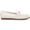 DREAM PAIRS Loafers for Women Casual Comfortable Slip On Flat Shoes Lightweight Leisure Work Shoes Comfort Walking Shoes(White)