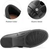 DREAM PAIRS Loafers for Women Slip-on Dressy Comfortable Business Casual Work Office Faux Leather Loafer Shoes with Arch Support(Black)