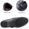 DREAM PAIRS Loafers for Women Slip-on Dressy Comfortable Business Casual Work Office Faux Leather Loafer Shoes with Arch Support(Navy)