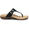 DREAM PAIRS Orthotic Thong Sandals for Women, Arch Support Flip Flops, Comfortable Lightweight Slip On Sandals for Walking, Casual Summer Everyday Wear(Black)