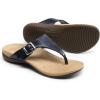 DREAM PAIRS Orthotic Thong Sandals for Women, Arch Support Flip Flops, Comfortable Lightweight Slip On Sandals for Walking, Casual Summer Everyday Wear(Navy-pu)