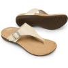 DREAM PAIRS Orthotic Thong Sandals for Women, Arch Support Flip Flops, Comfortable Lightweight Slip On Sandals for Walking, Casual Summer Everyday Wear(Nude)