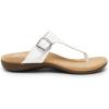 DREAM PAIRS Orthotic Thong Sandals for Women, Arch Support Flip Flops, Comfortable Lightweight Slip On Sandals for Walking, Casual Summer Everyday Wear(White)