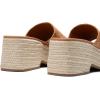 DREAM PAIRS Platform Espadrille Sandals for Women Wedges Slides Slip on Bohemia Sandals Flatform Open Toe Beach Sandals Dressy Outdoor Summer Shoes(Brown)