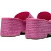 DREAM PAIRS Platform Espadrille Sandals for Women Wedges Slides Slip on Bohemia Sandals Flatform Open Toe Beach Sandals Dressy Outdoor Summer Shoes(Hot Pink)