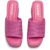 DREAM PAIRS Platform Espadrille Sandals for Women Wedges Slides Slip on Bohemia Sandals Flatform Open Toe Beach Sandals Dressy Outdoor Summer Shoes(Hot Pink)