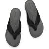 DREAM PAIRS Platform Flip Flops for Women Cushioned Thong Sandals with Soft Eva Foam Insole Lightweight Lycra fabric Comfort Dressy Slides Slippers for Summer Beach(Black/Grey)