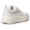DREAM PAIRS Women Chunky City Tweed Comfortable Casual Platform Fashion Sneaker(Beige)