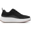 DREAM PAIRS Women Chunky City Tweed Comfortable Casual Platform Fashion Sneaker(Black-arch)