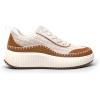 DREAM PAIRS Women Chunky City Tweed Comfortable Casual Platform Fashion Sneaker(Brown Beige)