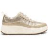 DREAM PAIRS Women Chunky City Tweed Comfortable Casual Platform Fashion Sneaker(Gold)