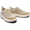 DREAM PAIRS Women Chunky City Tweed Comfortable Casual Platform Fashion Sneaker(Khaki-knit)