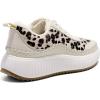 DREAM PAIRS Women Chunky City Tweed Comfortable Casual Platform Fashion Sneaker(Leopard)