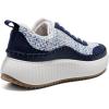 DREAM PAIRS Women Chunky City Tweed Comfortable Casual Platform Fashion Sneaker(Navy)