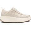 DREAM PAIRS Women Chunky City Tweed Comfortable Casual Platform Fashion Sneaker(Sandstone-knit)