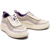 DREAM PAIRS Women Chunky City Tweed Comfortable Casual Platform Fashion Sneaker(White/Purple)