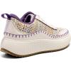 DREAM PAIRS Women Chunky City Tweed Comfortable Casual Platform Fashion Sneaker(White/Purple)