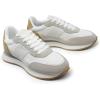 DREAM PAIRS Women Fashion Sneakers Walking Tennis Sports Athletic Comfortable Lightweight Running Lace Up Retro Classic Casual Sneaker(White/Green)