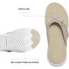 DREAM PAIRS Women’s Arch Support Flip Flops Comfortable Thong Sandals(Beige)