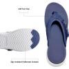 DREAM PAIRS Women’s Arch Support Flip Flops Comfortable Thong Sandals(Navy)