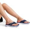 DREAM PAIRS Women’s Arch Support Flip Flops Comfortable Thong Sandals(Navy)