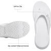 DREAM PAIRS Women’s Arch Support Flip Flops Comfortable Thong Sandals(White)