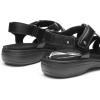 DREAM PAIRS Women’s Arch Support Sandals Comfortable Open Toe Dress Flats Walking Sandals For Summer(All Black)