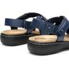 DREAM PAIRS Women’s Arch Support Sandals Comfortable Open Toe Dress Flats Walking Sandals For Summer(Navy)