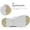 DREAM PAIRS Women’s Arch Support Soft Cushion Flip Flops Thong Sandals(Beige)