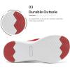 DREAM PAIRS Women’s Arch Support Soft Cushion Flip Flops Thong Sandals(Red)