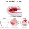 DREAM PAIRS Women’s Arch Support Soft Cushion Flip Flops Thong Sandals(Watermelon/Red)