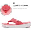 DREAM PAIRS Women’s Arch Support Soft Cushion Flip Flops Thong Sandals(Watermelon/Red)