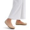 DREAM PAIRS Women’s Ballet Flats Foldable Round Toe Dressy Comfortable Slip On Dress Shoes(Nude)