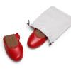 DREAM PAIRS Women’s Ballet Flats Foldable Round Toe Dressy Comfortable Slip On Dress Shoes(Red)