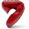 DREAM PAIRS Women’s Ballet Flats Foldable Round Toe Dressy Comfortable Slip On Dress Shoes(Red)