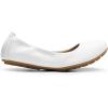 DREAM PAIRS Women’s Ballet Flats Foldable Round Toe Dressy Comfortable Slip On Dress Shoes(White)