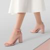 DREAM PAIRS Womens Chunkle(Nude/Clear)