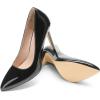 DREAM PAIRS Women’s Closed Toe High Heels Dress Pointed Toe Wedding Pump Shoes(Black/Pat)
