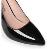 DREAM PAIRS Women’s Closed Toe High Heels Dress Pointed Toe Wedding Pump Shoes(Black/Pat)
